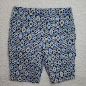 Ruby Rd Colorful Patterned Pullon Shorts size 14